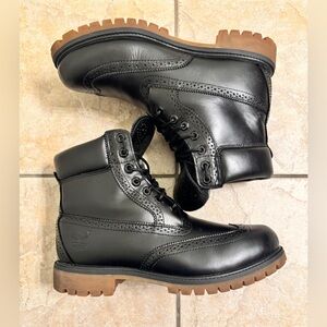Rare Timberland Brogue 6-Inch Boot A16XJ Men’s Size 10.5 Black